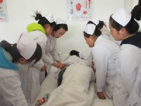 “杏林杯”淮南职业技术学院医学系护理操作大比武